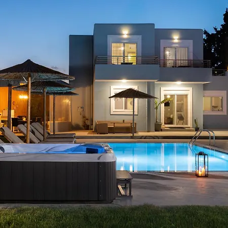 Ethria Pool With Heated Jacuzzi Αφάντου